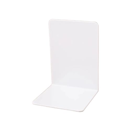 L-förmige Buchstützen, weiß, Schreibtisch-Bücherhalte r, Regal, Buchstützen für Zuhause und Büro, stilvolle Bibliotheksbuchstützen, dekorative Organizer von Fermalibri