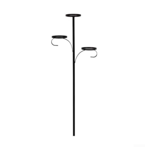 Dreilagiger Weihnachtsbaumständer aus Metall mit klassischem Kandelaber-Stil für stabile Außen- und Innendekoration (90 cm)