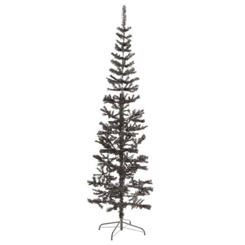 Kangqiling329219 Weihnachtsbaum schmal, schwarz, 180 cm