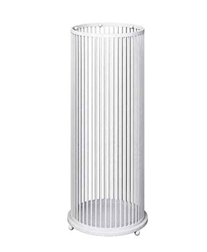 GUIXAN Schirmhalter-Abfalleimer, Hotel, moderner Schirmhalter, Metallfarbe, für hinter der Tür, Eisen-Schirmständer, Schirmfass, Lagerregal, Spazierstöcke, Halter (Farbe: D-Weiß)