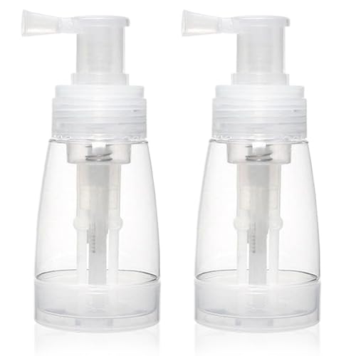 2pcs Pulversprayflasche, 180 ml tragbarer Pulverspenser mit konvergierender Düse, sogar Abgabepulverspray für Babypulver, Körperpulver und sogar essbarer Glitzer, Pulversprayflasche