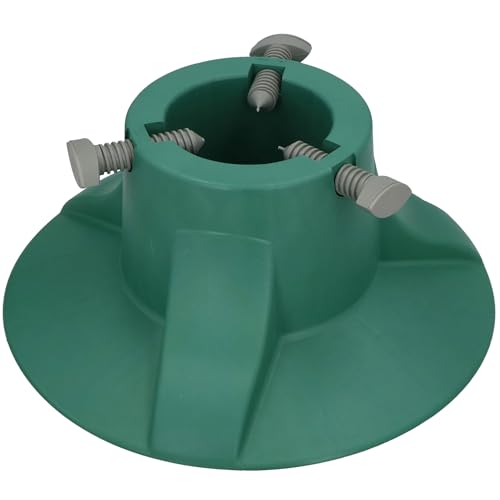 KOTARBAU® Weihnachtsbaumständer - Christbaumständer - für Baumhöhe bis 2,7 m - Tannenbaumständer - Kunststoff - Rund - Grün