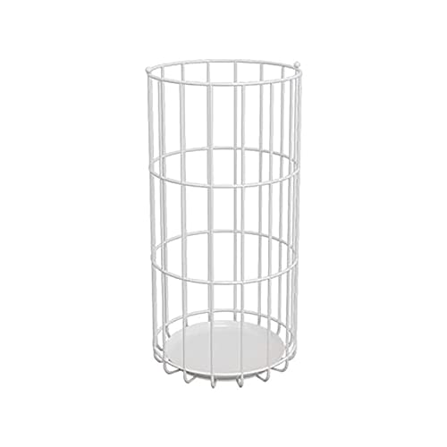 YJYJY Schirmständer Metall Modern Eisengeflecht Vintage Rund mit Abtropfschale und Haken