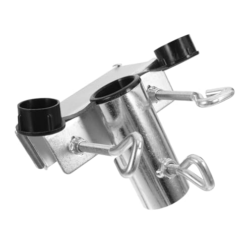 BESPORTBLE Sonnenschirmhalter Sonnenschirmständer Sonnenschirmabdeckungen Sonnenschirmstange Uv-regenschirm Schirmständerteile Strand Überdachung Fester Clip Für Eisen Silver