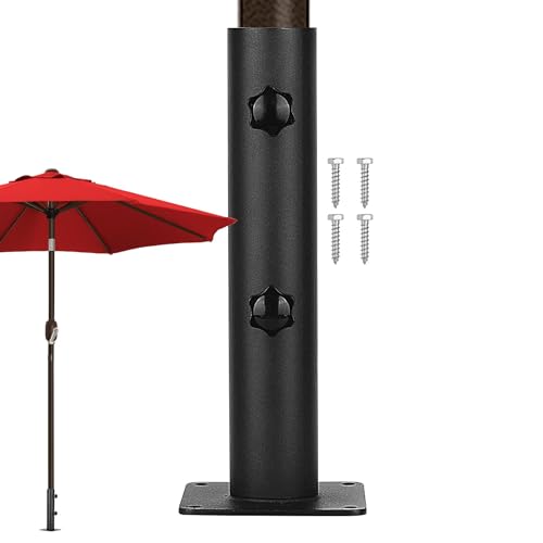 Sonnenschirmständer aus Metall für den Außenbereich, verstellbarer Schirmständer für Terrasse, tragbarer Sonnenschirmständer, platzsparender Sonnenschirmständer für Com-Stangen