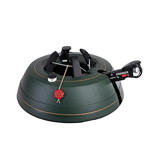  Ultra Grip L Christbaumständer Weihnachtsbaumständer inkl. Einseiltechnik Fußpedal Sicherungsglocke 3,7 Liter Wassertank für Baumhöhe bis 2,7m, Kunststoff & Metall, Grün, 37 cm