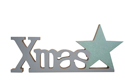 HEITMANN DECO Holzaufsteller Xmas - naturfarben - ca. 30cm