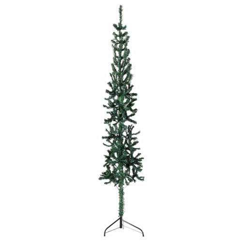 Furniture Select-SlimArtificial Halber Weihnachtsbaum mit Ständer, grün, 180 cm