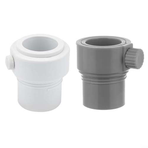 Snowchecking Schwimmbad-Stabilisator-A dapter für runde Stangen mit Einzelgewinde (weiß + grau) Snowchecking Schwimmbad-Stabilisator-A dapter für runde Stangen mit Einzelgewinde (weiß + grau)