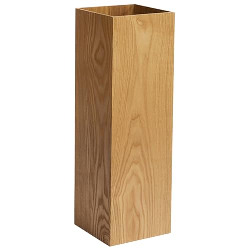 Rustikaler Regenschirmhalter für Eingangsbereich, Zuhause, Büro, rechteckiger Schirmständer mit Blumenvase, Fassstöcken, Gehstöcken, Mülleimer