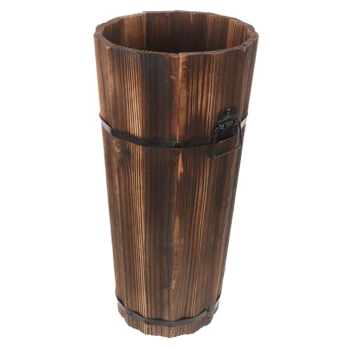 EPIGEIST Schirmständer Aus Holz Schirme Für Regen Nordisches Schirmregal Schirmständer Für Den Flur Hoher Schirmständer Industrieller Schirmhalter Hohles Design Schirmständer