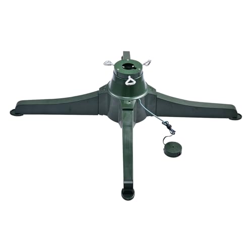 Weihnachtsbaumständer, 360° drehbar, elektrisch, modern, wiederaufladbar, TRE-Basis, mit Ladegerät, für bis zu 40 cm künstliche T-Stück mit einem Durchmesser von unter 3,2 cm, abnehmbar