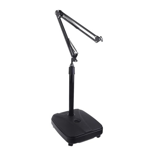 Stabiler verstellbarer Sonnenschirmständer mit Teleskopstange & Rollen - Windabweisender Terrassenschirmhalter für starken Wind ideal für Strand & Outdoor