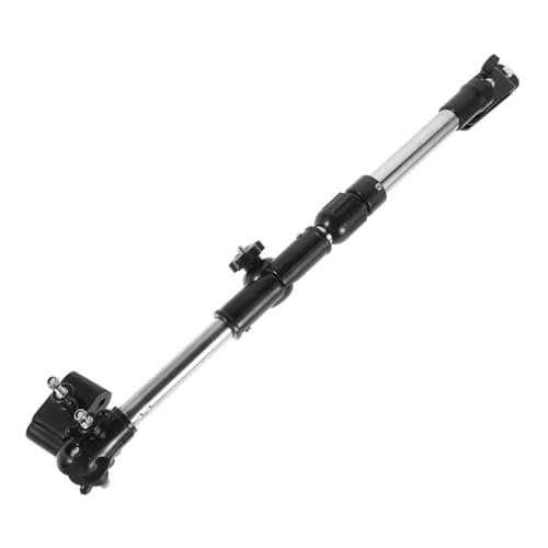 VILLCASE Faltbarer Fahrrad Regenschirmhalter aus Edelstahl Verstellbarer Schirmständer für Kinderwagen Bike Stabile Rohrbefestigung Universeller Schwarzer Schirmhalter für Unterwegs