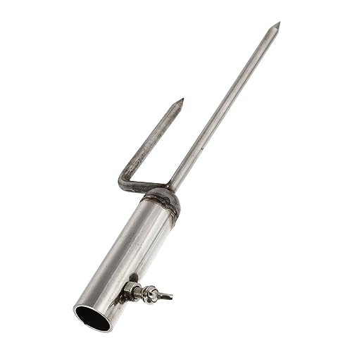 Supvox Edelstahl Sonnenschirm Sandanker Bodenhalterung für Strand und Garten Installieren Windfest Geeignet für Angel und Gartenschirme Praktischer Schirmständer für Outdoor Aktivitäten