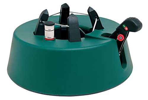 Christmas World, Modell Taunus, Baumhöhe bis 2,25 m, Weihnachtsbaumständer Tannenbaumständer Fußhebelfunktion Einseiltechnik, 2,0 Liter Wassertank, Grün