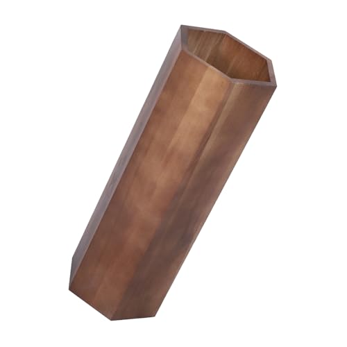 MAGICLULU Regenschirmständer Schirmständer im Landhausstil wasserdicht groß drinnen rustikal einmachgläser Vase links Ständer für Regenschirm Schirmhalter aus Holz Nussbaum