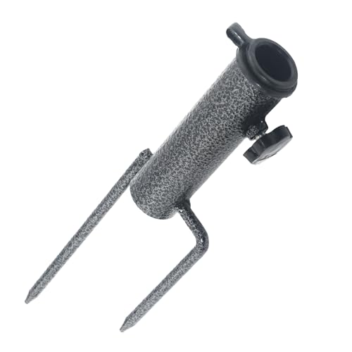 SUKITMISO Schirmständer Sonnenschirm, Erdspieß Sonnenschirm, Sonnenschirmhalter Sonnenschirm Dorn 35cm, Schirmständer mit Erdspieß für Sonnenschirm, Gartenschirm, Angelschirm