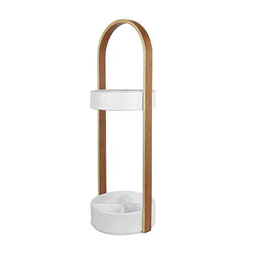 SYFO Original Holz Schirmständer Home Art Schirmständer Rack (Color : White)