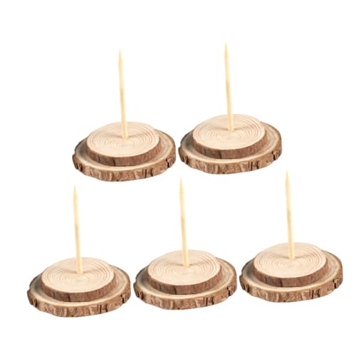 Warmhm Stabile Elegante Künstliche Baumständer 5er-Pack Weihnachtsbaumständer Aus Holz Für Weihnachtsdekorationen