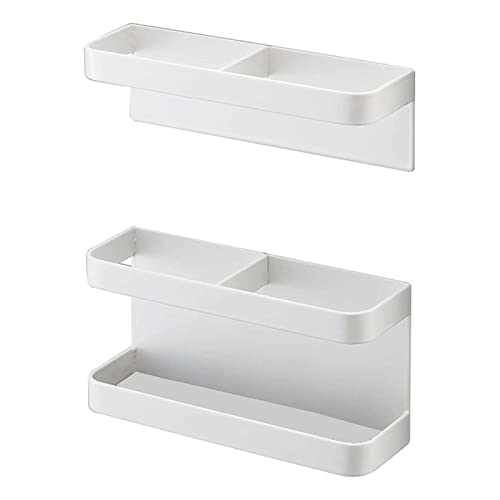 Fdit Magnetischer Schirmständer, an der Wand Montierter Schirmhalter aus Karbonstahl mit Höhenverstellbarer Schirmhalterung ohne Bohren für Zuhause, Hotel und Eingangshalle (elegantes Weiß)