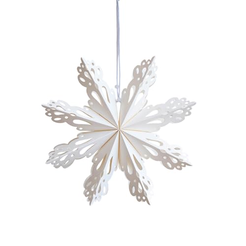 FANSHINUO Papier-Schneeflocken-Orna ment, wasserdicht, knitterfrei, für Weihnachtsbaum, Decke, Fenster, Dekoration