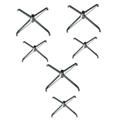 Warmhm Zubehör 6 STK Christbaumständer Falsche Weihnachtsbaumzubehör Für Zu Hause Urlaub Weihnachtsbaum-drehsockel Pole Klappständer Metall Künstlich Rotieren Metallhalter