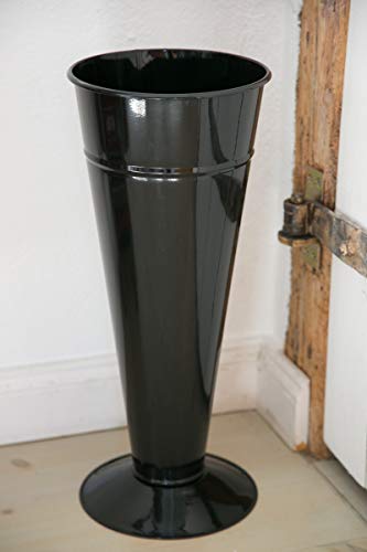 KUHEIGA Schirmständer H: 50cm Metall verzinkt, schwarz, anthrazit, Creme Regenschirmständer