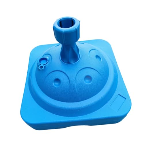 ????? Schirmständer für die Terrasse, Sonnenschirmständer, stabil, einfache Installation, strapazierfähig, mit Wasser oder Sand befüllbarer Schirmhalter für, Blau