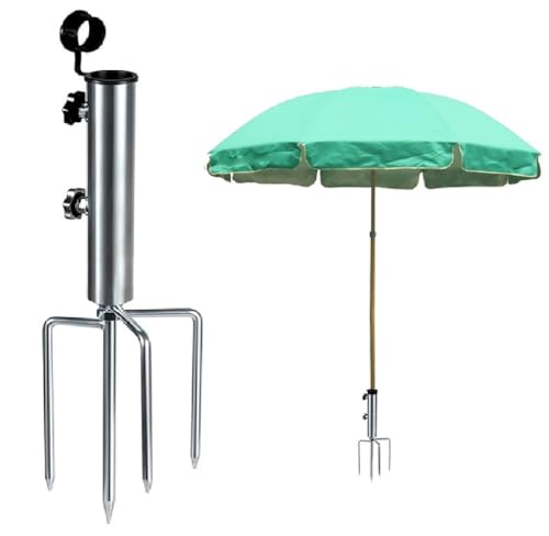 Kellegour Rasendorn für Sonnenschirm,Sonnenschirm ständer mit Rasendorn,Abnehmbarer Sonnenschirmständer,für Gartenschirm,Sonnenschirm ,Angelschirm