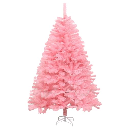 Rutaqian Rosa künstlicher Weihnachtsbaum - 1,8 m Faltbarer Stand, realistische Kiefernzweige mit Multi -Tipps - Flammhemmend 180 cm