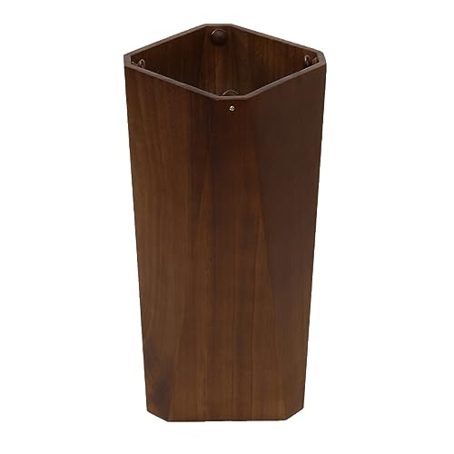 Schirmständer aus   Dunkelbraun   Hält 7 8 Regenschirme   Natürliche Holzmaserung   Indoor Schirmständer für Zuhause, Eingang, Büro