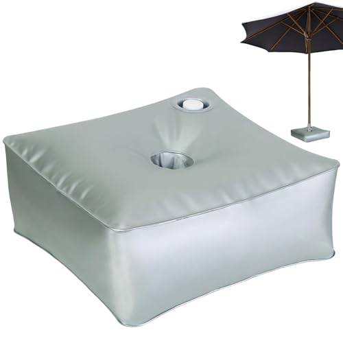 Umbrella Base Weight Bag Bis Zu 24L Wasser, Mit Großen Import Und Export, Sonnenschirmständer Wasser Befüllbar Für 8cm Durchmesser Outdoor Garten Rasen Terrasse Offset Stand, 40x40x15cm