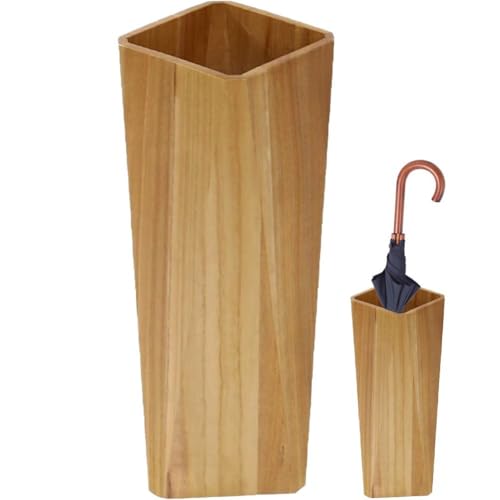 Muteitt Schirmständer Aus Holz, Schirmhalter Für Den Eingangsbereich, Schirmständer-Organizer Freistehend Für Schirm, Gehstöcke, Gehstöcke