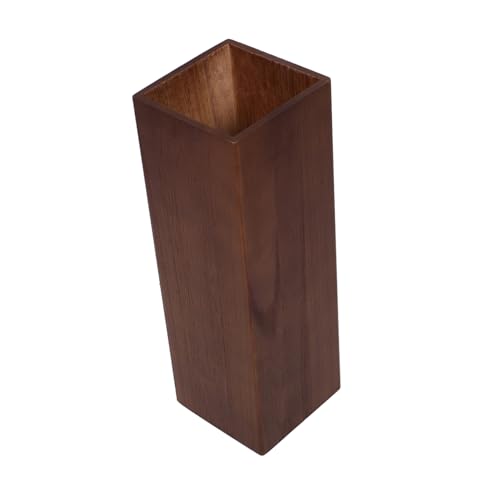 COLLBATH Traditioneller Schirmhalter Aus Holz Rustikaler Schirmständer Aus Rohrgeflecht Für Die Wohnzimmerdekoration