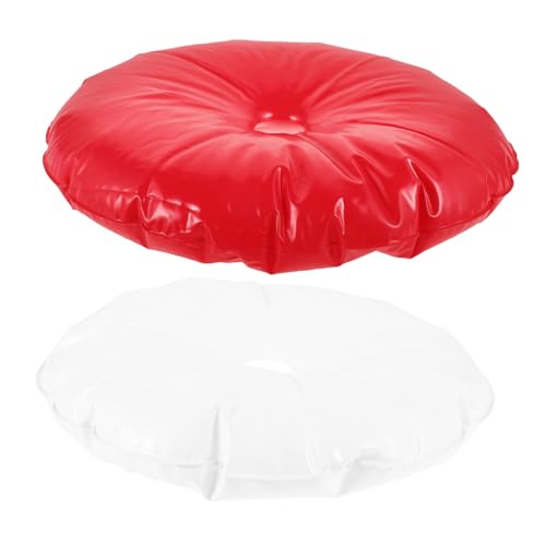 VICASKY 2stücke Wassersäcke Für Sonnenschirmständer Winddicht Und Tragbar Für Strand Garten Und Terrasse Füllbar Mit Wasser Rote Und Weiße Varianten