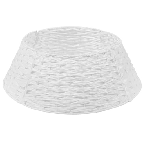 BUGUUYO Weihnachtsbaum-Rock-Dekor ation Mini-Weihnachtsbaum-Krage n Gewebter Weihnachtsbaum-Rock Basis Weihnachtsbaum-Kragen Korb Weihnachtsbaum