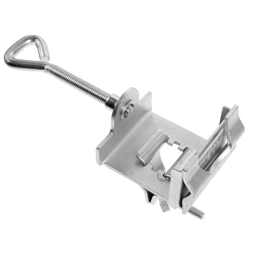 HEMOTON Regenschirm-Clip-Halter Stand Großer Regenschirm Schirmständer Im Freien Schirmhalter Aus Edelstahl Dachhalterung Außenschirme Reparaturhalterung Eisen Silber
