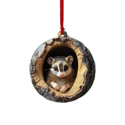 Tier-Weihnachtsdekoration , Weihnachtsbaum, Tiermuster, 2D-Acryl, Ornament, Tierdekoration, saisonale Dekoration für Weihnachtsbaum, Decke, Weihnachtsdekoration, Andenken, Geschenke, zum Aufhängen an