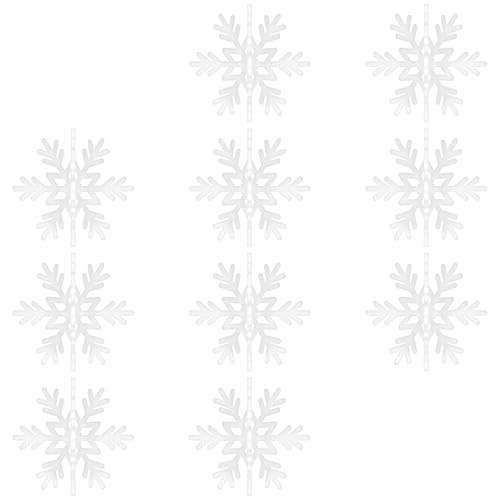 NVOQILIN Green Oaken Eisverzierung Weihnachtsbaum Deck Winterfest Arbeitsplatte Dekoration Set von 10 einfache Eisparty Deck