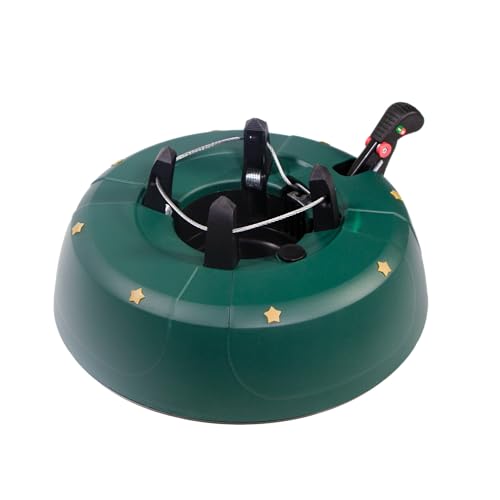 mgc24 Weihnachtsbaumständer Christbaumständer - Grün - für Bäume bis 2 m Höhe - mit Wassertank, Einseiltechnik, Fußhebel, Kindersicherung, Wasserstandsanzeige & Schnellspannsystem
