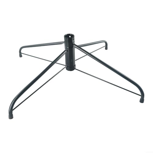 Stativ-Weihnachtsbaumstä nder aus Metall mit klappbaren Beinen für einfache Lagerung, entworfen für künstliche Bäume mit einer Höhe von 1,2 bis 1,8 m mit Mittelstangen von weniger als 3,2 cm und 3