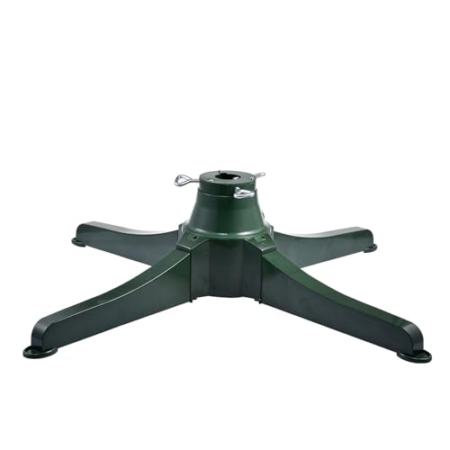 Elektrischer Weihnachtsbaumständer, wiederaufladbar, um 360° drehbar, alle 70 Sekunden entfernbar, Basis für künstlichen Baum, Zaundekoration, möglicher Metallstamm, Baum