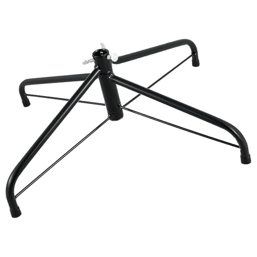 Veemoon Faltbarer Christbaumständer aus Eisen für Dicke Stangen Vierbeinige Stütze für Hohe Künstliche Bäume Robuster Baumhalter für Innen Außenbereich Einfach Zusammenklappbar