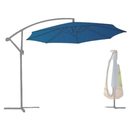 BURI Abdeckhaube anthrazit für Sonnenschirm mit bis zu 3m Durchmesser Schutzhülle 186x35-38cm Abdeckung Sack Hülle Schutz für Schirme für Ampelschirm Schirmhülle Abdeckplane