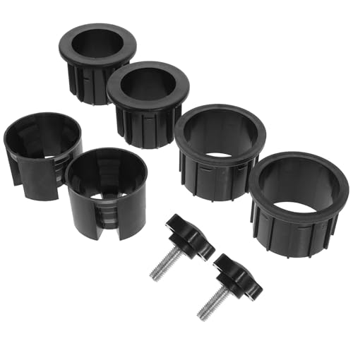 OSALADI Garten Sonnenschirmständer Ersatz Satz mit Schraubkappe Kunststoff Metall Schirmhalter für Terrasse und Strand Universell Kompatibel Windstabiler Sonnenschirm Bodenanker