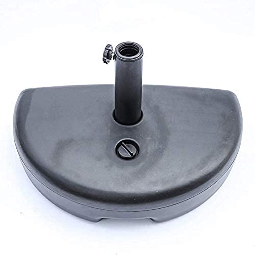 Sonnenschirmständer für den Außenbereich, halbrund, wassergefüllter Schirmständer, strapazierfähiger rutschfester Boden für Sonnenschirm, abnehmbar, ideal für Balkon und Terrasse