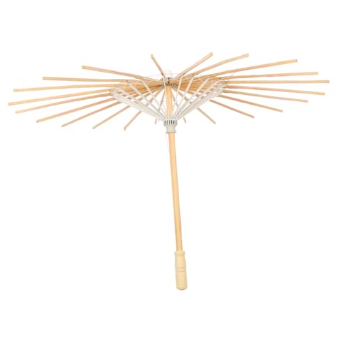 FUNOMOCYA Schirmständer aus Ölpapier holzstiel Holzgriff Dekorativer Regenschirmständer klein Stand Regenschirmständer aus Papier selber machen Schirmhalterungen aus Holz hölzern