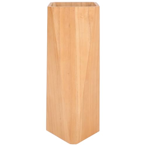 SOLUSTRE Holz Regenschirmständer für Flur und Eingangsbereich Stilvoller Aufbewahrungshalter für Regenschirme mit Modernem Design Kompakt und Platzsparend Dekorativer Schirmständer aus