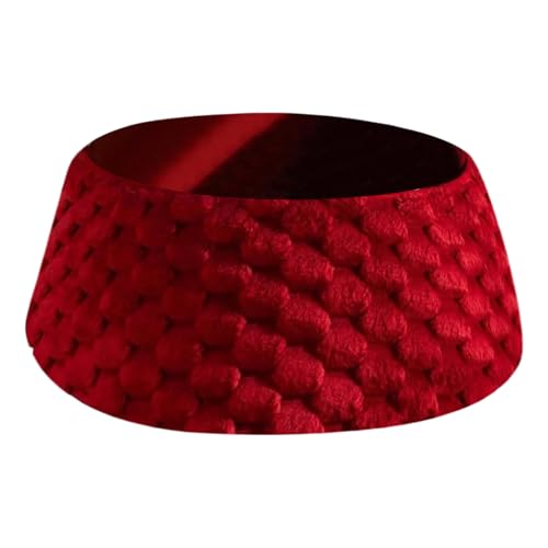 Plüsch-Weihnachtsbaum-Ro ck-Korb – 40 X 60 X 20 cm, Weihnachtsbaum-Kragen, Wiederverwendbare ba-um-Basisabdeckung, Faltbar, Wiederverwendbar, Festliches Ring-Design, Party-Heimdekoration